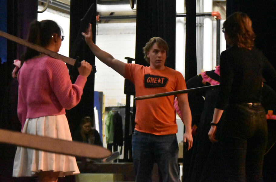 stage combat workshop, Blaine High School stage combat workshop, Blaine High School
