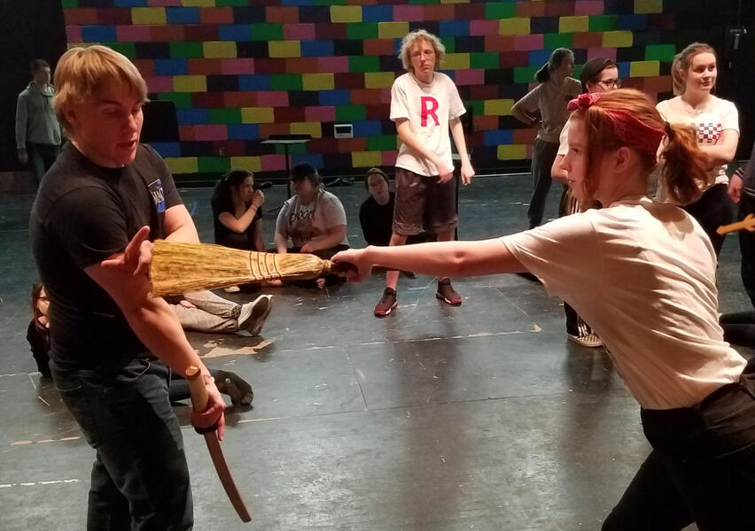 stage combat workshop, Cambridge-Isanti High School stage combat workshop, Cambridge-Isanti High School